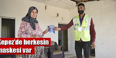 Kepez’de herkesin maskesi var 