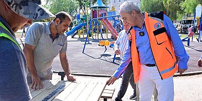 Kepez’de Parklar yenileniyor