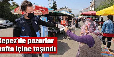 Kepez’de pazarlar hafta içine taşındı
