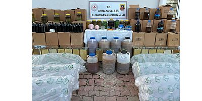 Kepez'de sahte zeytinyağı ele geçirildi