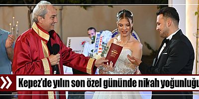 Kepez’de yılın son özel gününde nikah yoğunluğu
