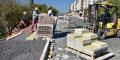 Kepez’den engelsiz kaldırım