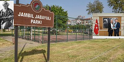 Kepez’den Jambıl Jabayev Parkı’na anıt