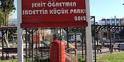 Kepez’den Şehit Öğretmen Sadettin Küçük Parkı’na yeni dokunuş