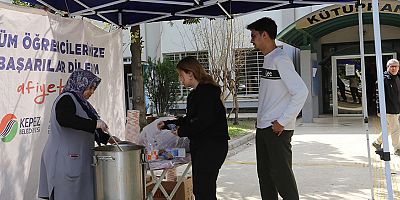 Kepez’den sınav haftasında öğrencilere sıcak çorba 