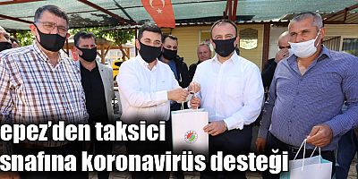 Kepez’den taksici esnafına koronavirüs desteği