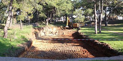 Kepez’den Tek Sarnıç Kent Parkı’nda dere ıslah çalışması  