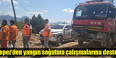 Kepez’den yangın soğutma çalışmalarına destek