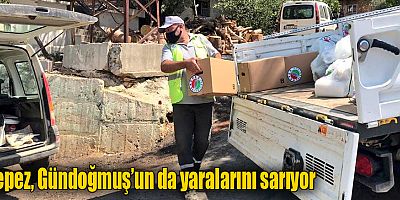 Kepez, Gündoğmuş’un da yaralarını sarıyor