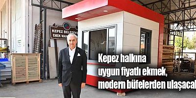 Kepez halkına uygun fiyatlı ekmek, modern büfelerden ulaşacak