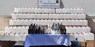 Kepez ilçesinde sahte/kaçak alkol operasyonu