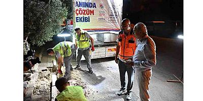 Kepez’in Anında Çözüm Ekibi 7/24 iş başında