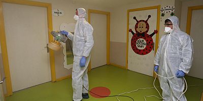 Kepez’in kreşleri dezenfekte edildi