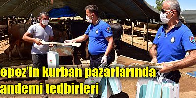 Kepez’in kurban pazarlarında pandemi tedbirleri  