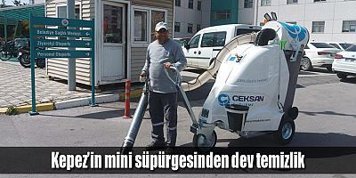 Kepez’in mini süpürgesinden dev temizlik