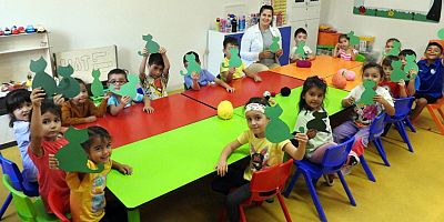 Kepez’in Nasreddin Hoca Kreşlerinde çocuklar çok mutlu