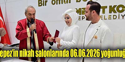 Kepez’in nikah salonlarında 06.06.2026 yoğunluğu