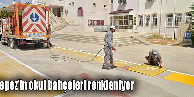 Kepez’in okul bahçeleri renkleniyor