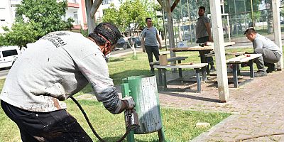 Kepez’in parkları güzelleşiyor 