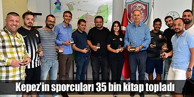 Kepez’in sporcuları 35 bin kitap topladı