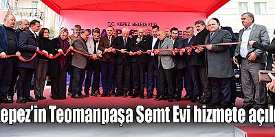 Kepez’in Teomanpaşa Semt Evi hizmete açıldı  