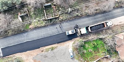Kepez Odabaşı Mahallesi yolu asfaltlanıyor