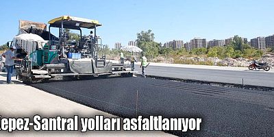 Kepez-Santral yolları asfaltlanıyor