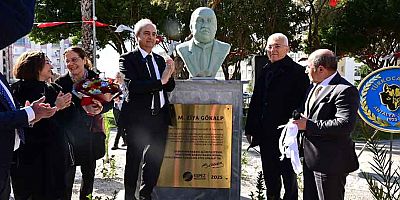 Kepez Ziya Gökalp büstünü açılışını yaptıı