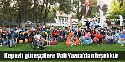 Kepezli güreşçilere Vali Yazıcı’dan teşekkür