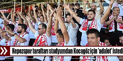Kepezspor taraftarı stadyumdan Kocagöz için 'adalet' istedi
