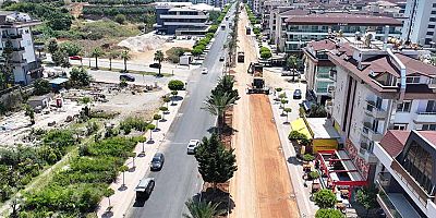 Kestel İsa Küçülmez caddesinde çalışmalar etap etap sürüyor