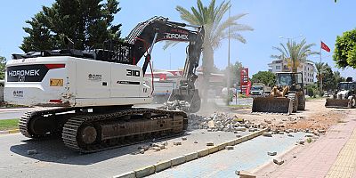 Kestel İsa Küçülmez caddesinde ilk kazma vuruldu
