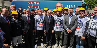 Kılıçdaroğlu'ndan kahraman madencilere teşekkür ziyareti