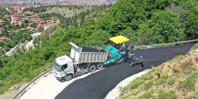 Kirazlıdere ile Andık Deresi bölgesi arasındaki yol asfaltlanıyor