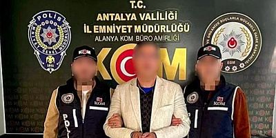 Kırmızı bültenle aranan şahıs Alanya'da yakalandı