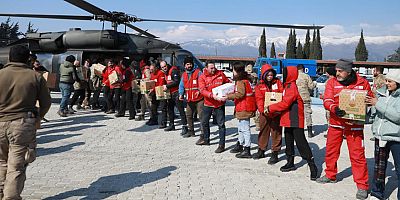 Kızılay'dan köylere gıda desteği