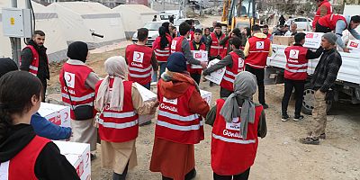 Kızılay hijyen malzemesi dağıtımlarına ağırlık veriyor