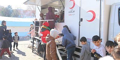 Kızılay'ın afet bölgelerindeki beslenme çalışmaları