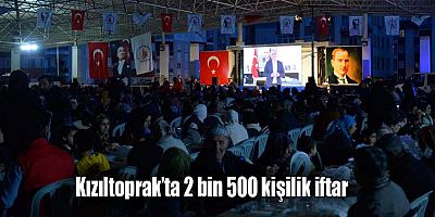 Kızıltoprak’ta 2 bin 500 kişilik iftar