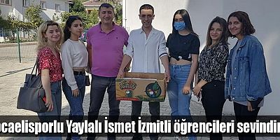 Kocaelisporlu Yaylalı İsmet İzmitli öğrencileri sevindirdi