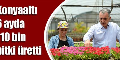 Konyaaltı 6 ayda 110 bin bitki üretti
