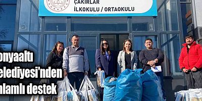 Konyaaltı Belediyesi'nden anlamlı destek