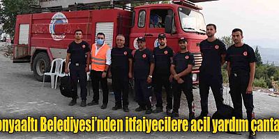 Konyaaltı Belediyesi’nden itfaiyecilere acil yardım çantası
