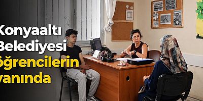 Konyaaltı Belediyesi öğrencilerin yanında