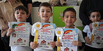 Konyaaltı kreşlerinde karne heyecanı