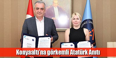Konyaaltı’na görkemli Atatürk Anıtı