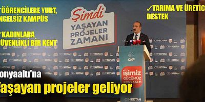 Konyaaltı'na yaşayan projeler geliyor