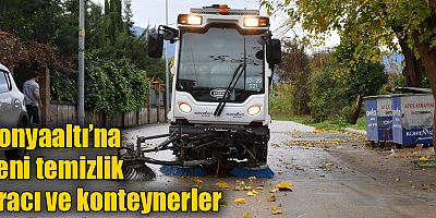 Konyaaltı’na yeni temizlik aracı ve konteynerler