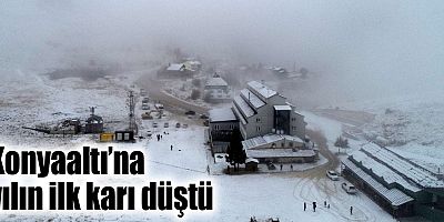 Konyaaltı’na yılın ilk karı düştü