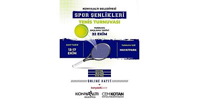 Konyaaltı'nda Cumhuriyet Bayramı'na özel tenis turnuvası